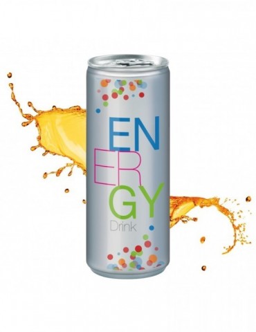 250 ml Energy Drink - Body Label transparent