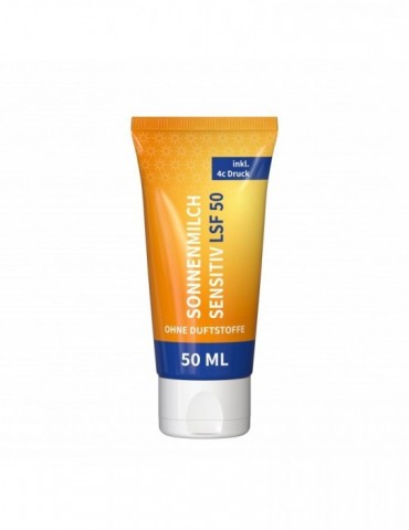 50 ml Tube - Sonnenmilch LSF 50 (sensitiv) - FullbodyPrint