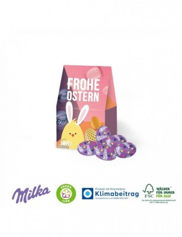 Businesspräsent „Selection Mini“ mit Milka Alpenmilch Eier