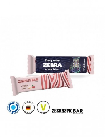 Zebrastic Bar Cherry Tart im Werbeschuber