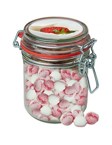 Erdbeer-Joghurt Bonbons, ca. 200g, Bonbonglas Maxi