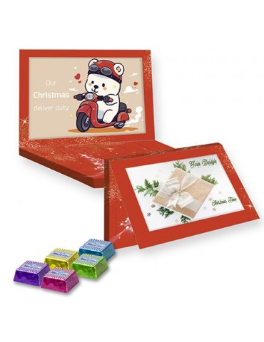 Schoko Eiskonfekt, ca. 264g, Express Adventskalender Midi mit Werbekarte