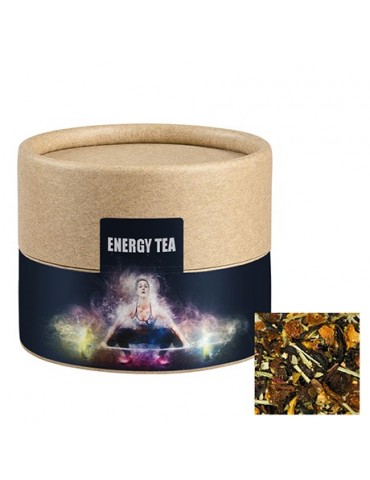 Kräutertee EnergieMix + Koffein, ca. 15g, Biologisch abbaubare Eco Pappdose Mini