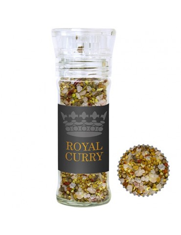 Royal Curry, ca. 60g, transparente Gewürzmühle