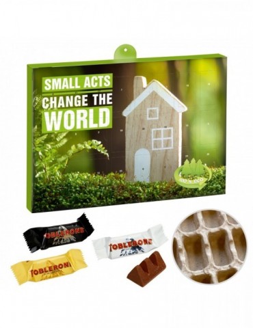 Premium Präsent-
Adventskalender Eco mit Toblerone Mini Mix