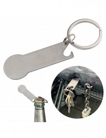 Schlüsselanhänger mit Einkaufschip Stickit