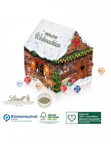 Adventskalender Lindt „Weihnachtshaus“, Klimaneutral, FSC®