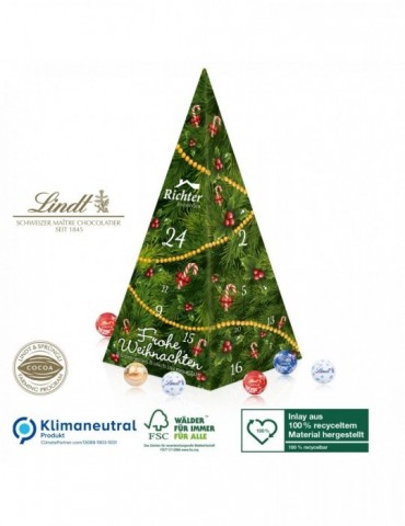 Adventskalender Lindt „Weihnachtspyramide“, Klimaneutral, FSC®