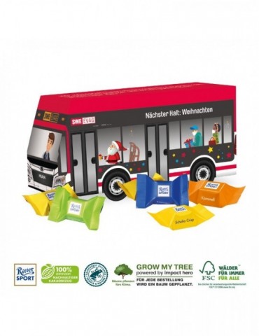3D PRÄSENT „BUS” Ritter SPORT Schokowürfel