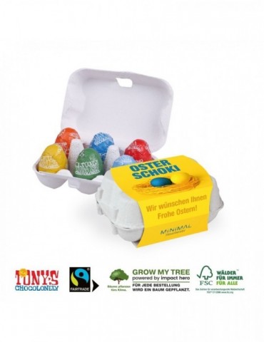 SCHOKO-EIER 6ER MIT TONY´S...