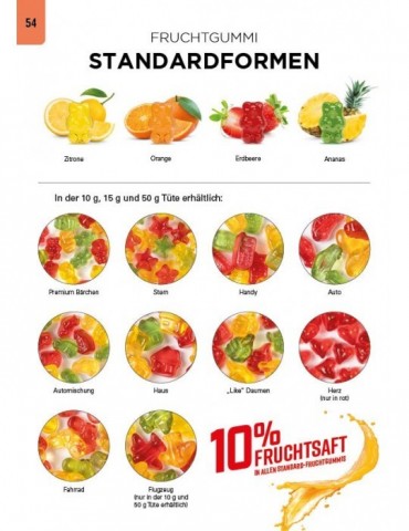 Tetraeder 15g, Fruchtgummi...