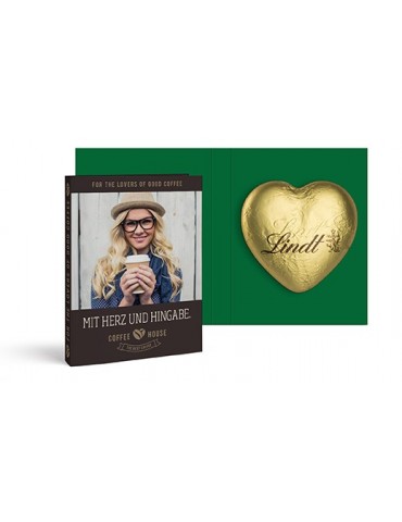 Werbekarte mit Lindt...