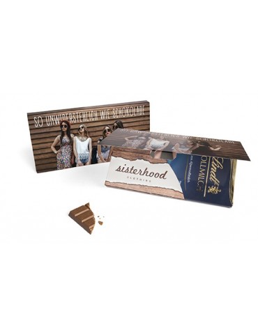 Lindt Schokoladentafel in Mailingmappe