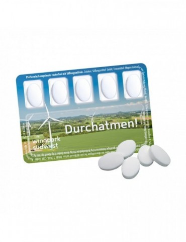 Smart Card mit zuckerfreien Pfefferminzpastillen