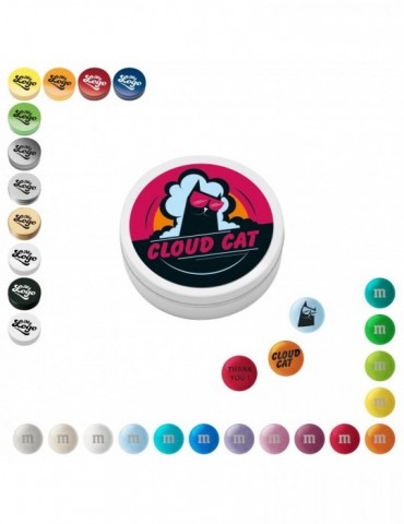 Personalisierte M&M'S® Schokolinsen in Metallbox, 20 g