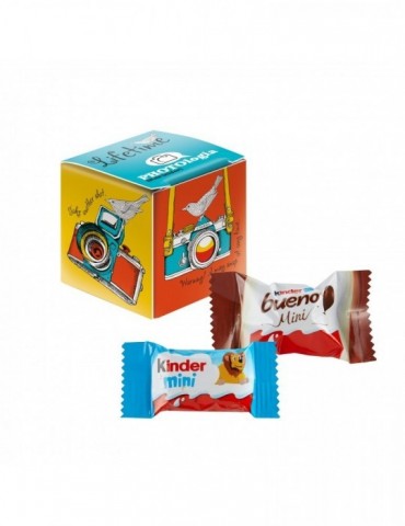 Mini Promo-Würfel mit Kinder Schokolade Mini & Kinder bueno Mini Mix