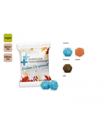 Hustenbonbon Duopack Werbetüte