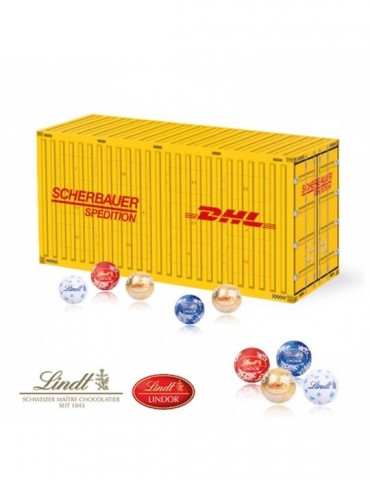3D Adventskalender "Container" mit Lindt Schokolade