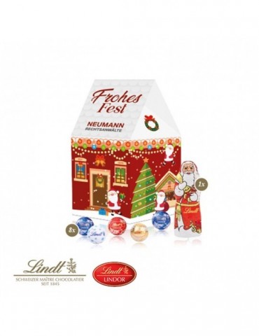 3D Präsent "Haus" mit Lindt...