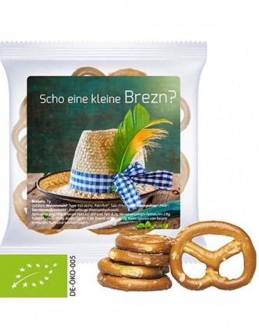 Bio Mini Brezeln Original, ca. 7g, Express Maxi-Tüte mit Etikett