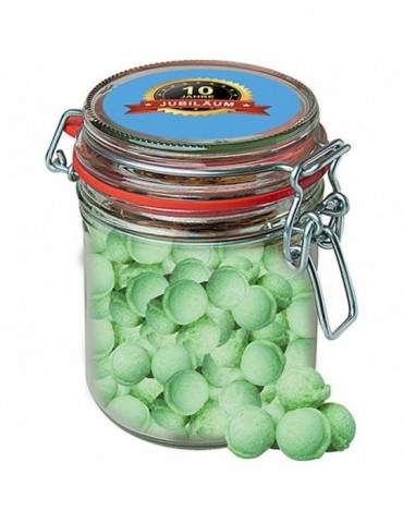 Waldmeister-Brause Bonbons, ca. 200g, Bonbonglas Maxi