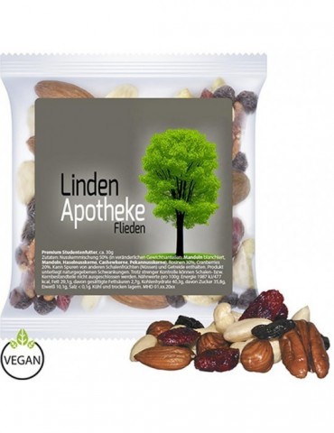 Premium Studentenfutter, ca. 30g, Express Maxi-Tüte mit Etikett