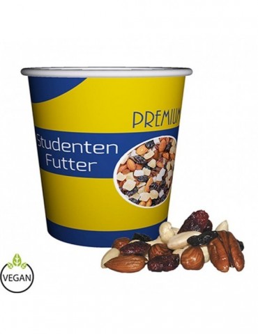 Premium Studentenfutter, ca. 40g, Snackbecher Mini