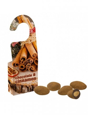 Schokomandeln mit Zimt, ca. 15g, Türhänger Box