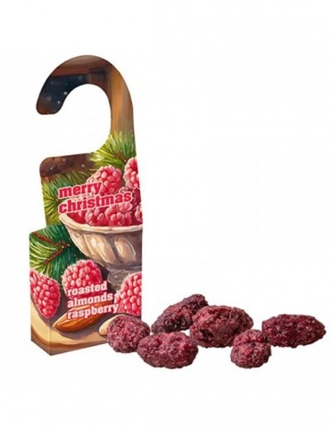 Gebrannte Mandeln Himbeere, ca. 15g, Türhänger Box