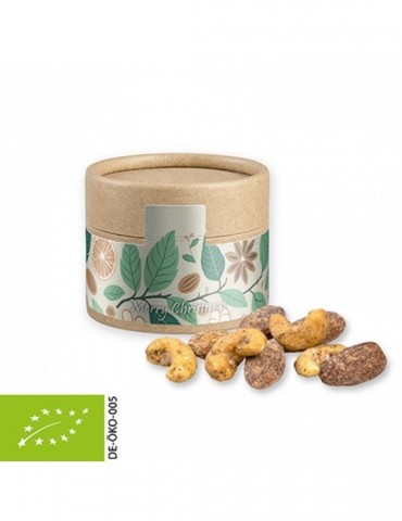 Bio Zimt-Mandel Vanille-Cashew Mix, ca. 40g, Kraftpapierdose Mini