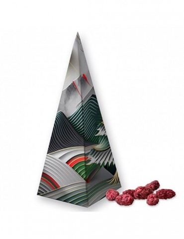 Gebrannte Mandeln Himbeere, ca. 30g, Präsent-Pyramide