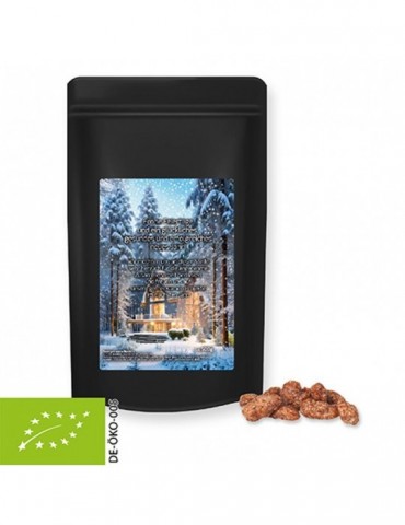 Bio Feuergebrannte Mandeln, ca. 500g, Standbeutel Maxi schwarz