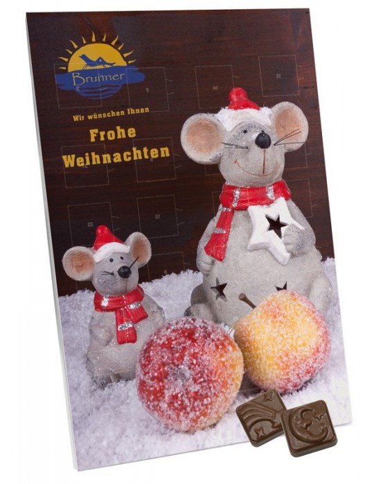 Werbe-Adventskalender Maxi, Hochformat, personalisiert für Unternehmen