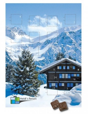 Werbe-Adventskalender Maxi, Hochformat, personalisiert für Unternehmen