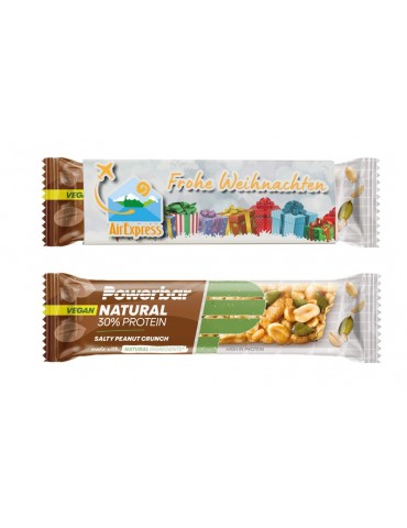 Powerbar Natural Protein (VEGAN) Riegel im individuell bedruckten Werbeschuber
