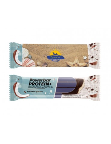 Original PowerBar Energieriegel im individuell bedruckten Werbeschuber Original PowerBar Energieriegel im individuell bedruckten Werbeschuber