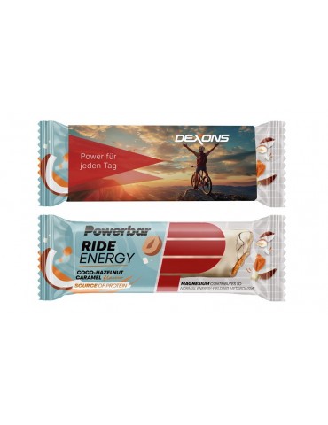 Powerbar Ride Energy Riegel als Werbe-Snack mit individuell bedrucktem Werbeschuber