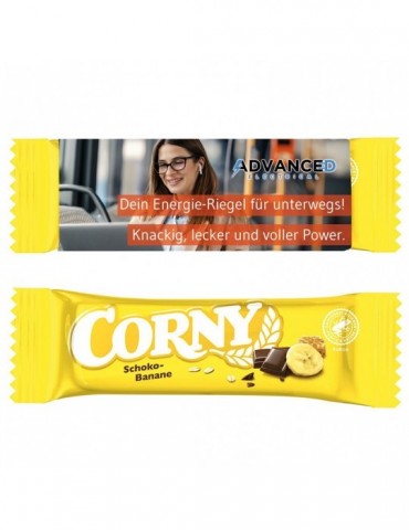 Corny im Werbeschuber