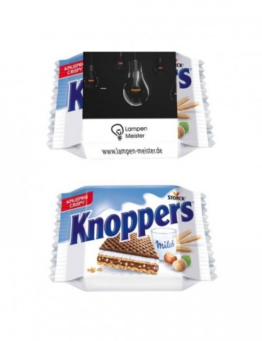 Knoppers im Werbeschuber