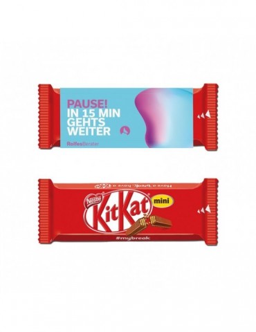 KitKat Mini im Werbeschuber
