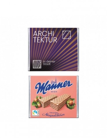 Manner im Werbeschuber