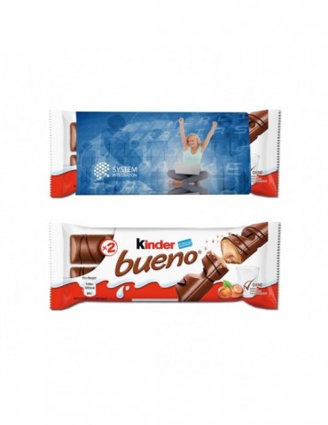 Kinder Bueno im Werbeschuber