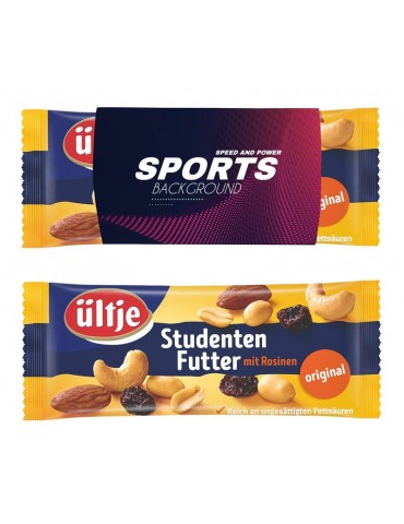 Nüsse mit Banderole