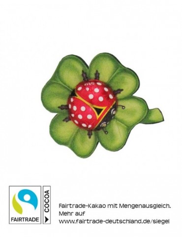 Glückskäfer auf Kleeblatt