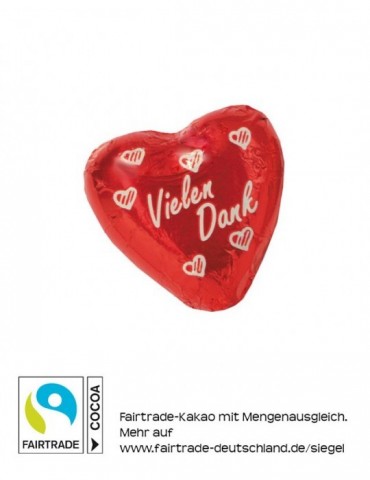 Choco Herz "Vielen Dank"